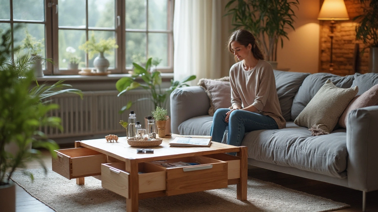 Couchtisch-Schubladen: Zum Sofa ausrichten oder anders? Die entscheidende Wohnfrage