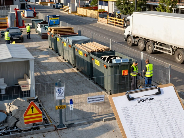 Baustelleneinrichtung in Eigenregie: So sichern Sie Schutz, Ordnung und Entsorgung richtig