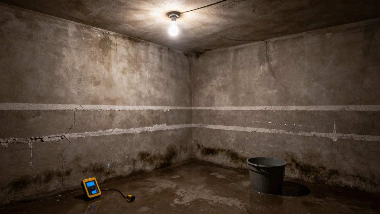 Keller und Fundament bei Bestandsimmobilien prüfen: Risse und Feuchtigkeit erkennen und bewerten