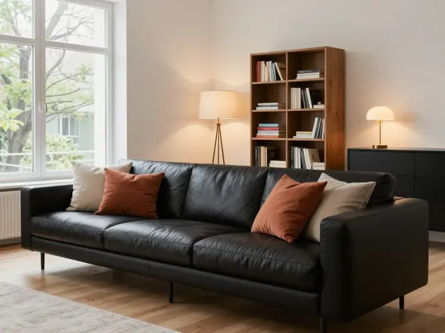 Schwarze Akzente im Wohnzimmer: So gestalten Sie Kontraste ohne düsteren Eindruck