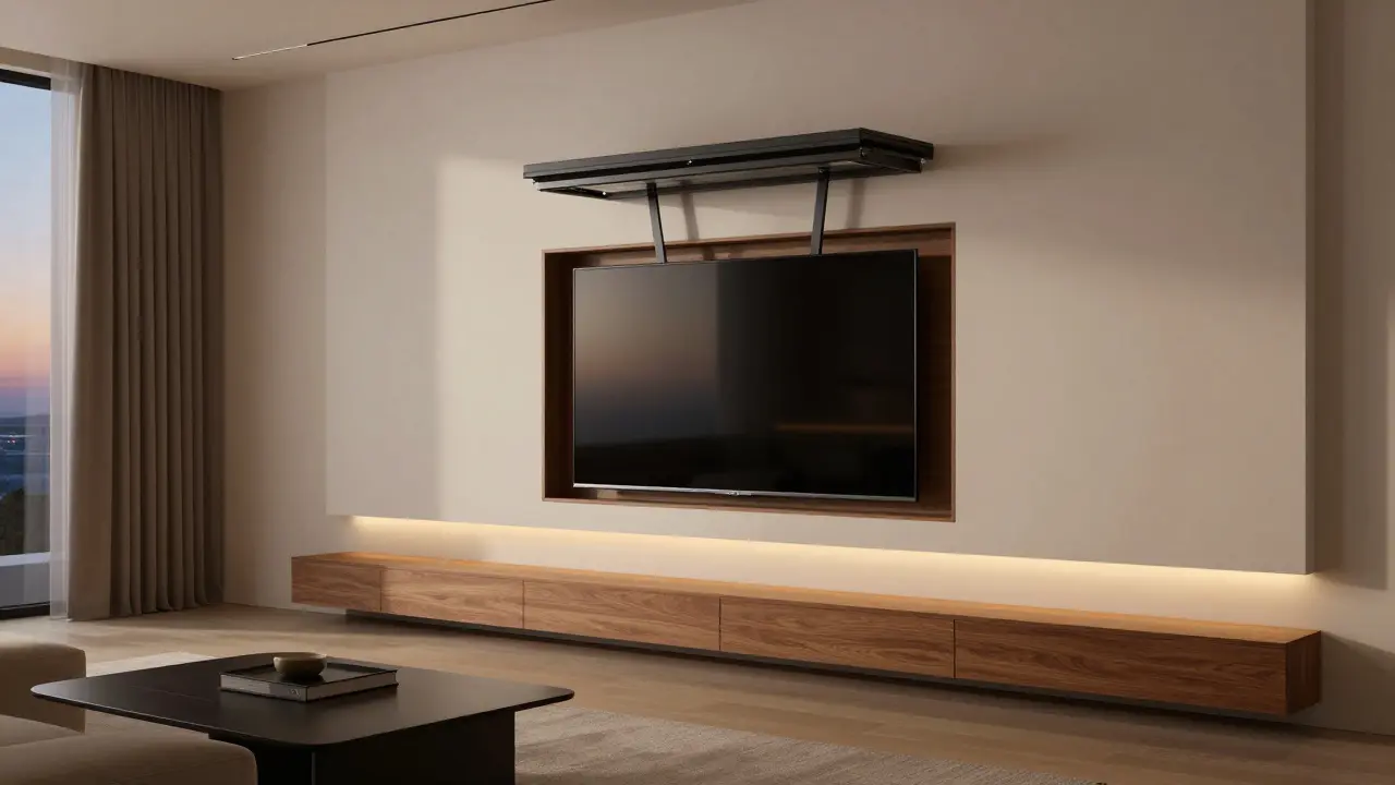 Fernseher im Wohnzimmer verstecken: Design-Lösungen für eine unsichtbare TV-Ecke