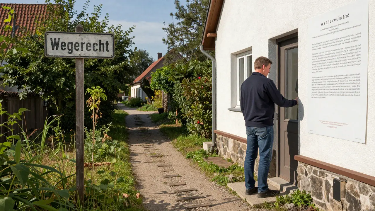 Gebühren für Grunddienstbarkeiten und Wegerechte beim Hauskauf: Was Sie wirklich zahlen müssen