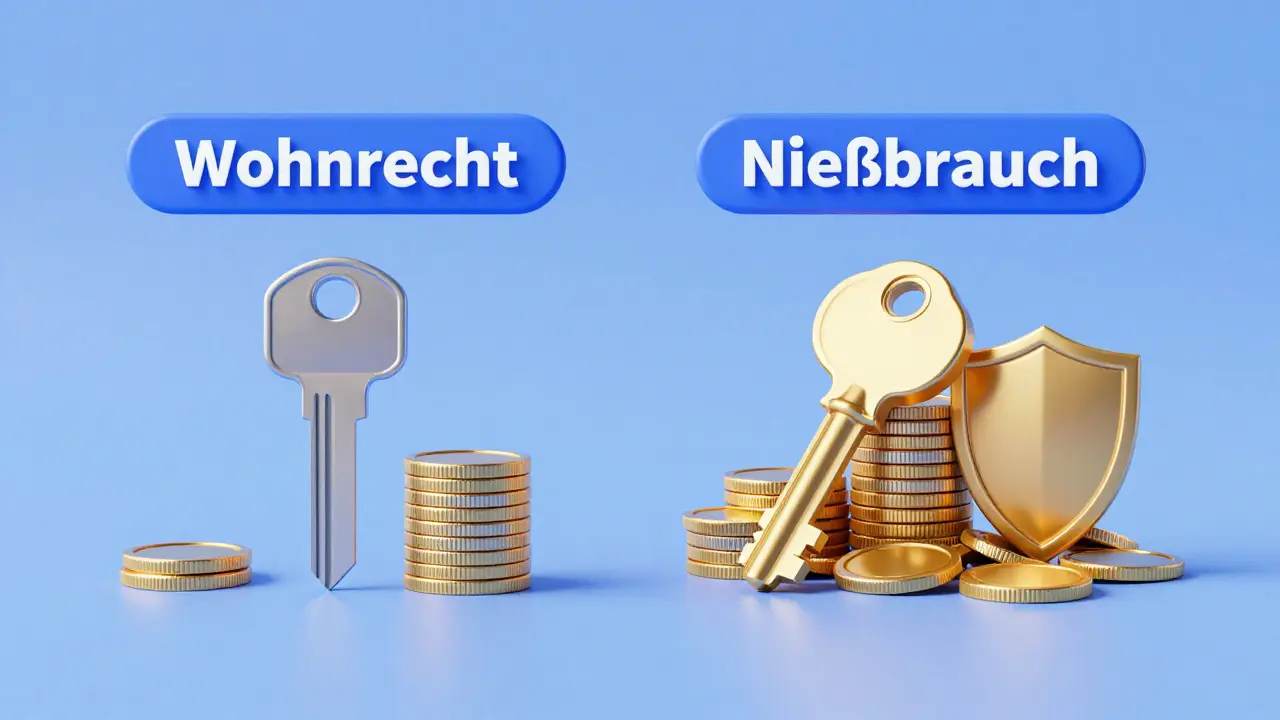 Konzeptillustration: Nießbrauch bringt mehr Steuervorteile als Wohnrecht