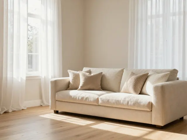 Wohnzimmer in Weiß und Beige: Helle Farbkonzepte für eine ruhige Atmosphäre