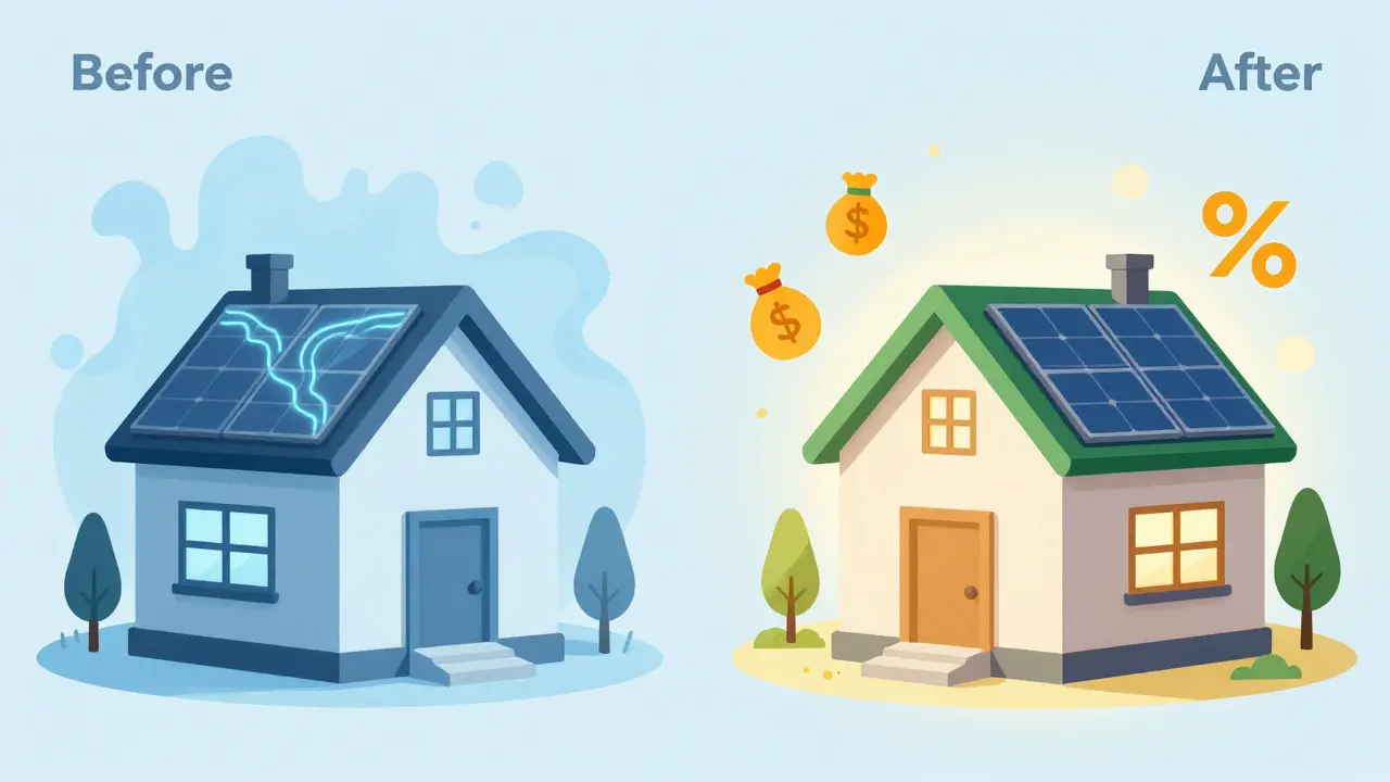 Vergleich alter und energieeffizienter Häuser