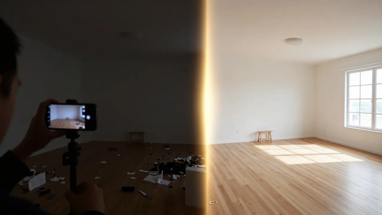Vergleich von Amateur- und Profi-Fotografie für Häuser