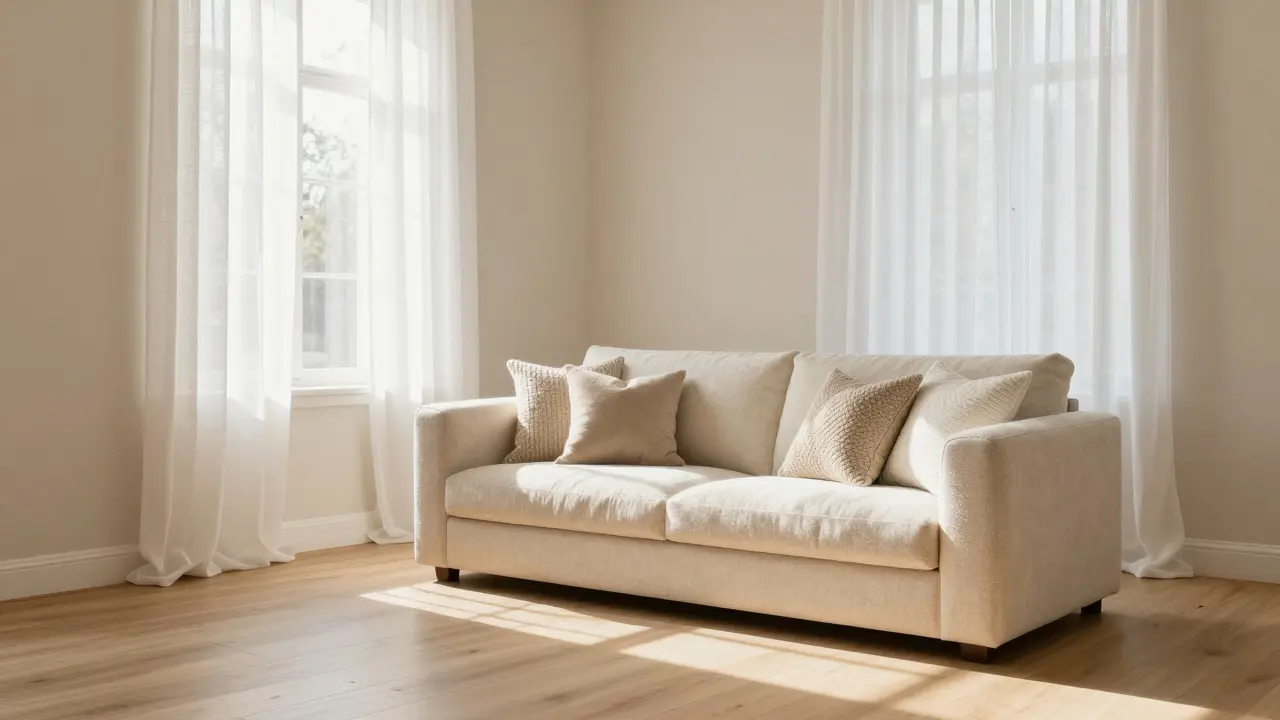 Wohnzimmer in Weiß und Beige: Helle Farbkonzepte für eine ruhige Atmosphäre