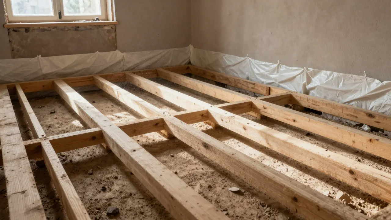 Bodenaufbau im Altbau: Unebenheiten ausgleichen und dämmen - Praxisratgeber