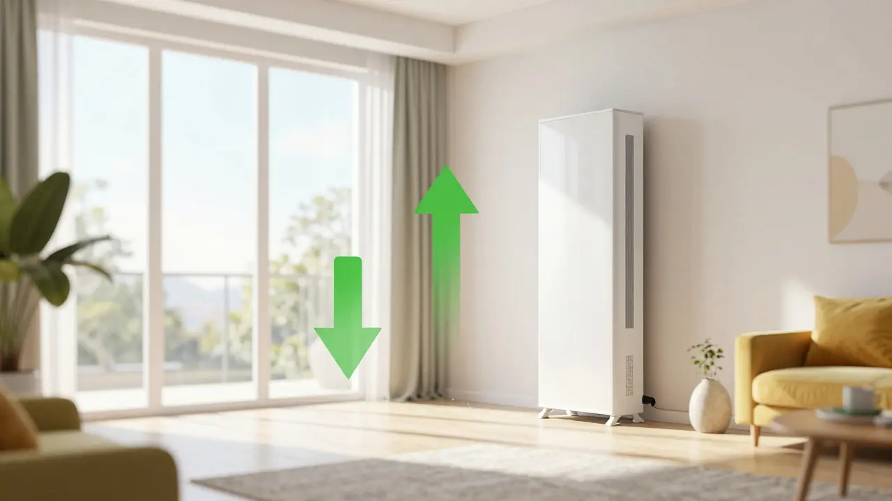 Helle, energieeffiziente Wohnung nach Modernisierung