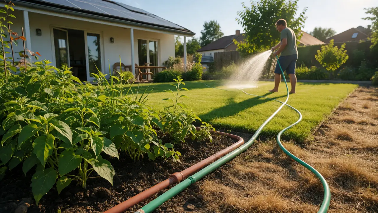 Gartenbewässerung mit recyceltem Wasser