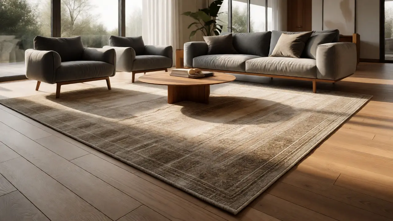 Teppich im Wohnzimmer richtig platzieren: Die 3 goldenen Regeln